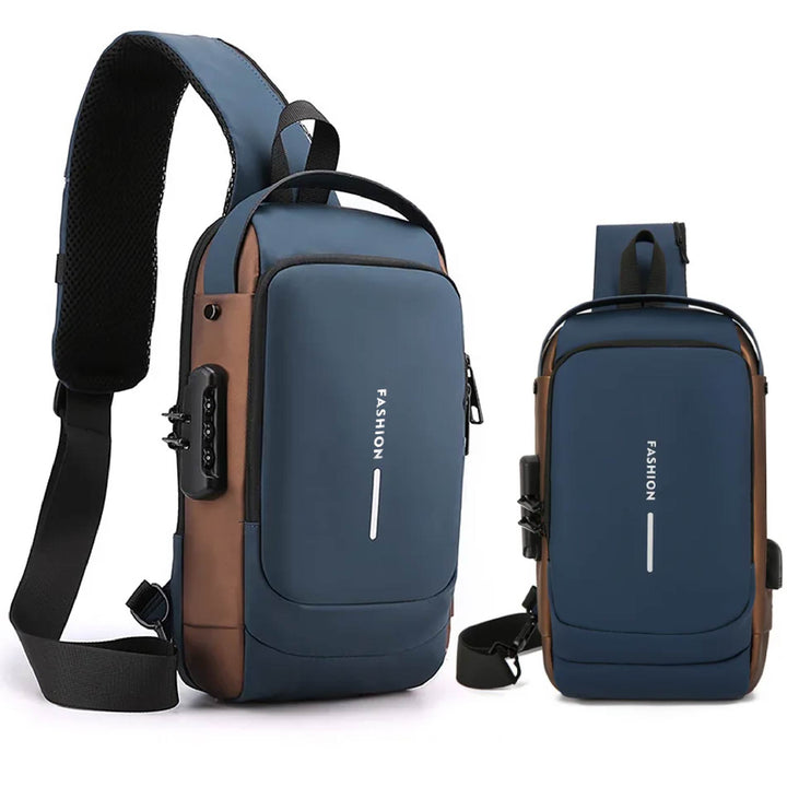 Bolso Morral Terciado Anti Robo Impermeable Usb